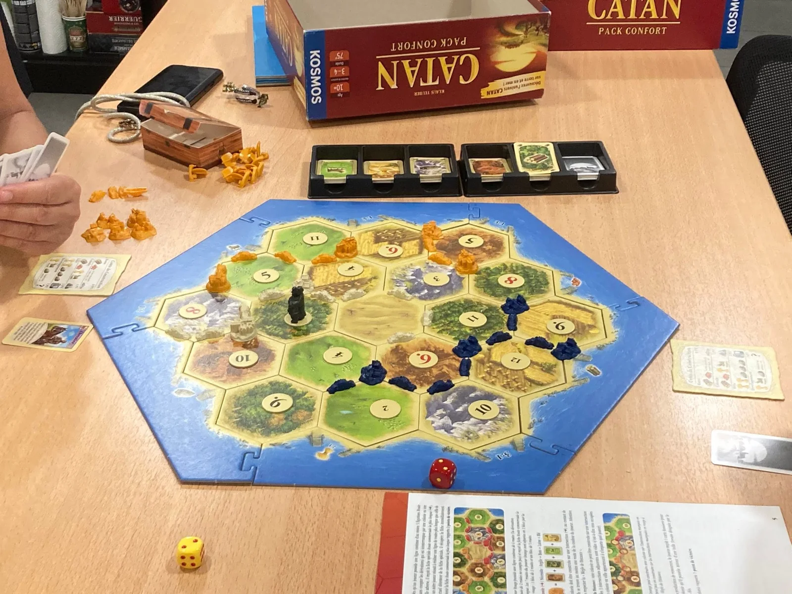 Partie de Catan organisée au Cercle des Joueurs Paresseux